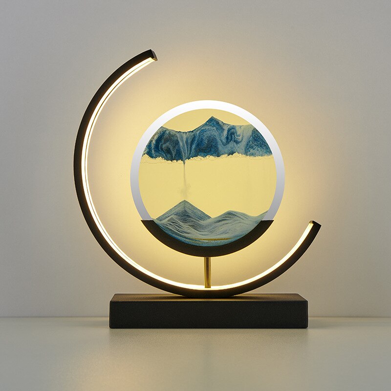 TerraGlow Sand Lamp Creates Tranquil Ambient Light Sculpture