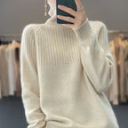 Verda Women's Premium Wool Soft Turtleneck Sweater