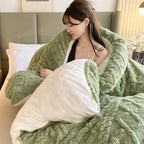Cozy NylaWeave Weighted Blanket With Lamb Cashmere For Winter Comfort