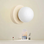 LumoVela Nordic Slanke Glazen Bol Wandlamp Met LED-licht