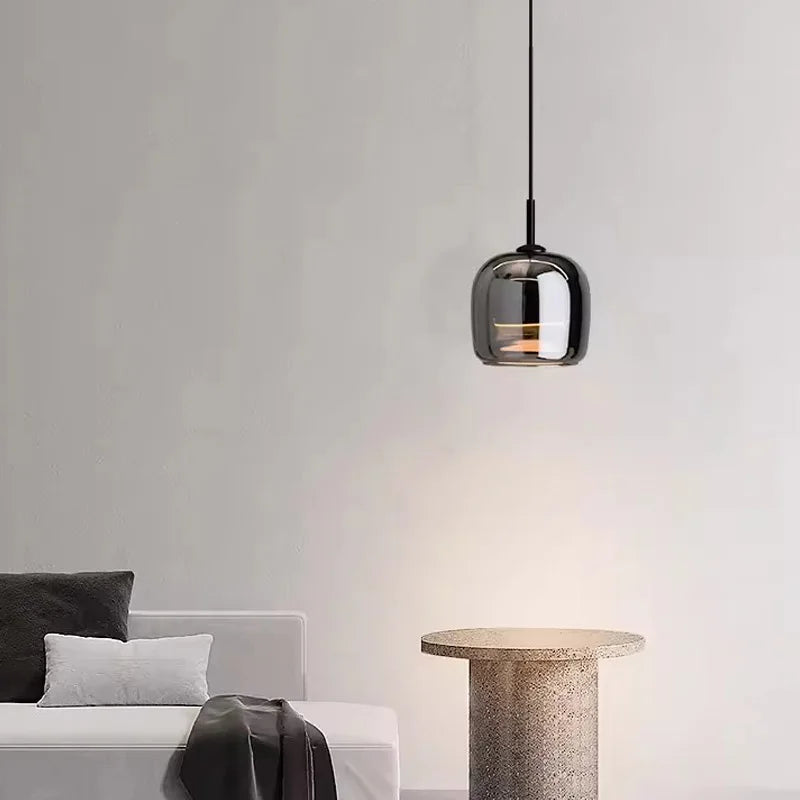 Nordisk glas LED pendel til moderne lysekroner
