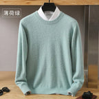 O-Neck Cashmere Sweater By Lyra, Japanese-Knit Design