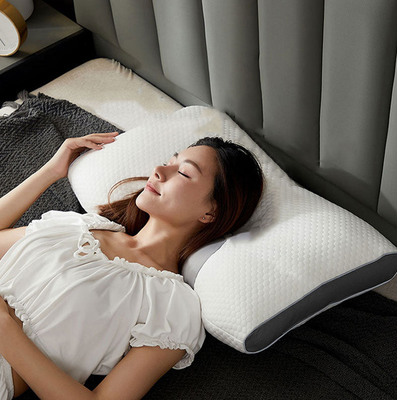 NexaCloud Soft Neck Support Pillow For Back Or Side Sleepers