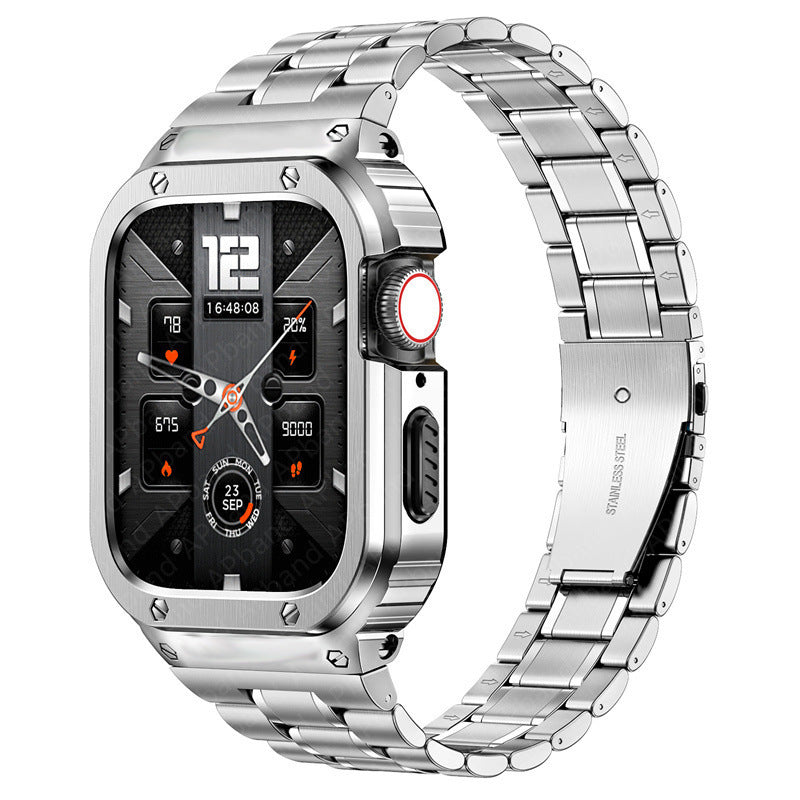 Avelon Apple Watch Stainless Case And Steel Band Accessory