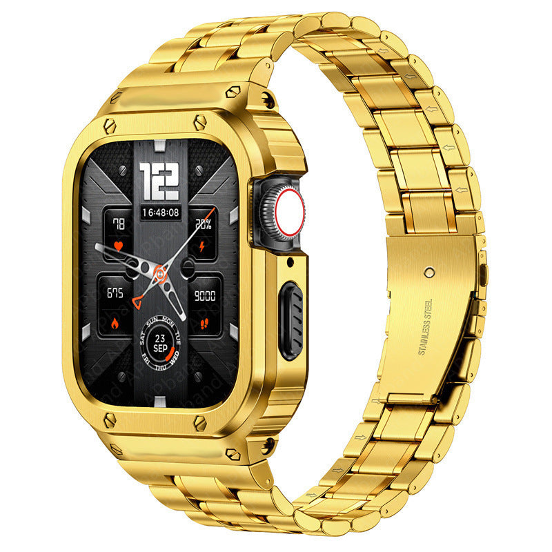 Avelon příslušenství pro Apple Watch s nerezovým pouzdrem a ocelovým páskem