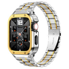 Avelon příslušenství pro Apple Watch s nerezovým pouzdrem a ocelovým páskem