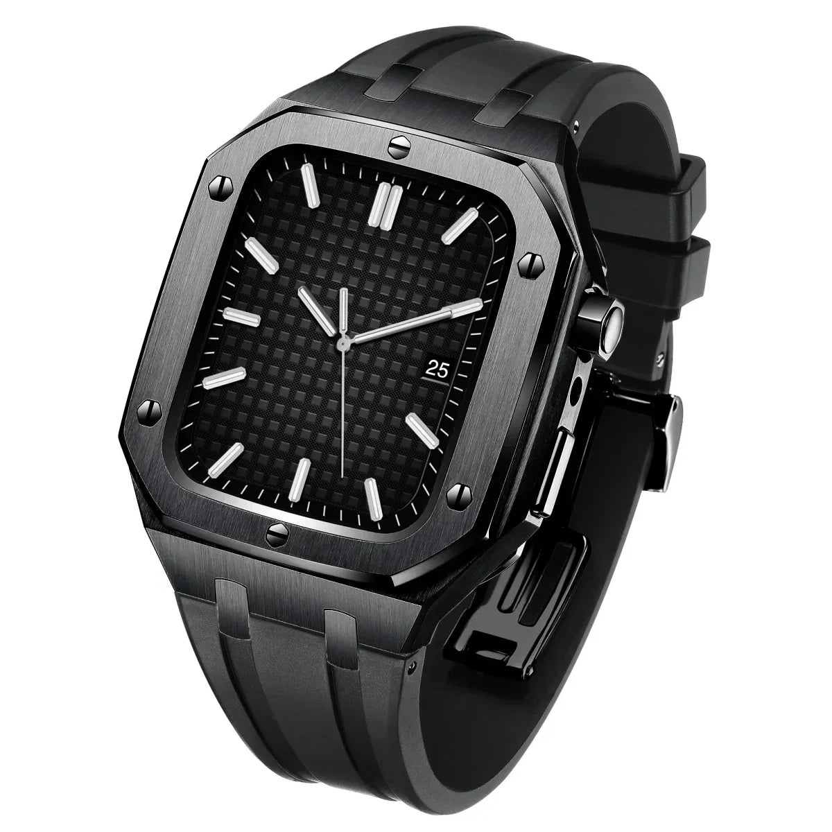 Kirello09 AP9009 Apple Watch Accessory With Silicone Band And 316L Stainless Case