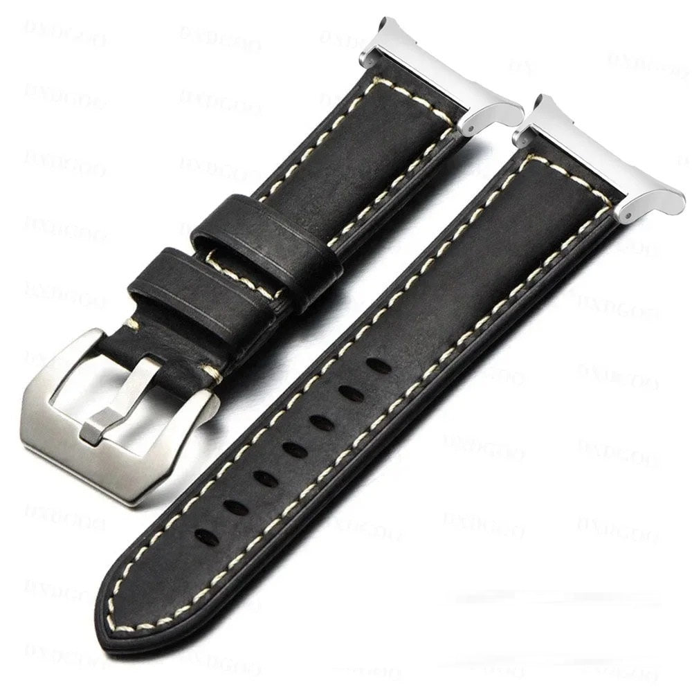 Rowen 复古磨砂皮革表带，适用于三星 Watch Ultra 47mm
