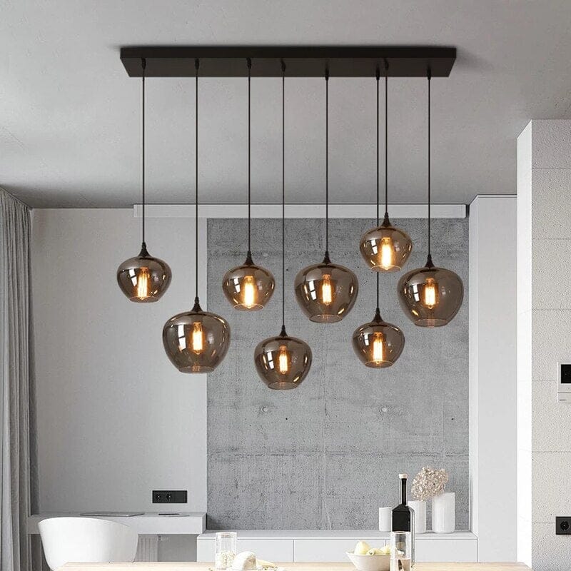Liora Pendant Chandelier With Glass Accent For Contemporary Interiors