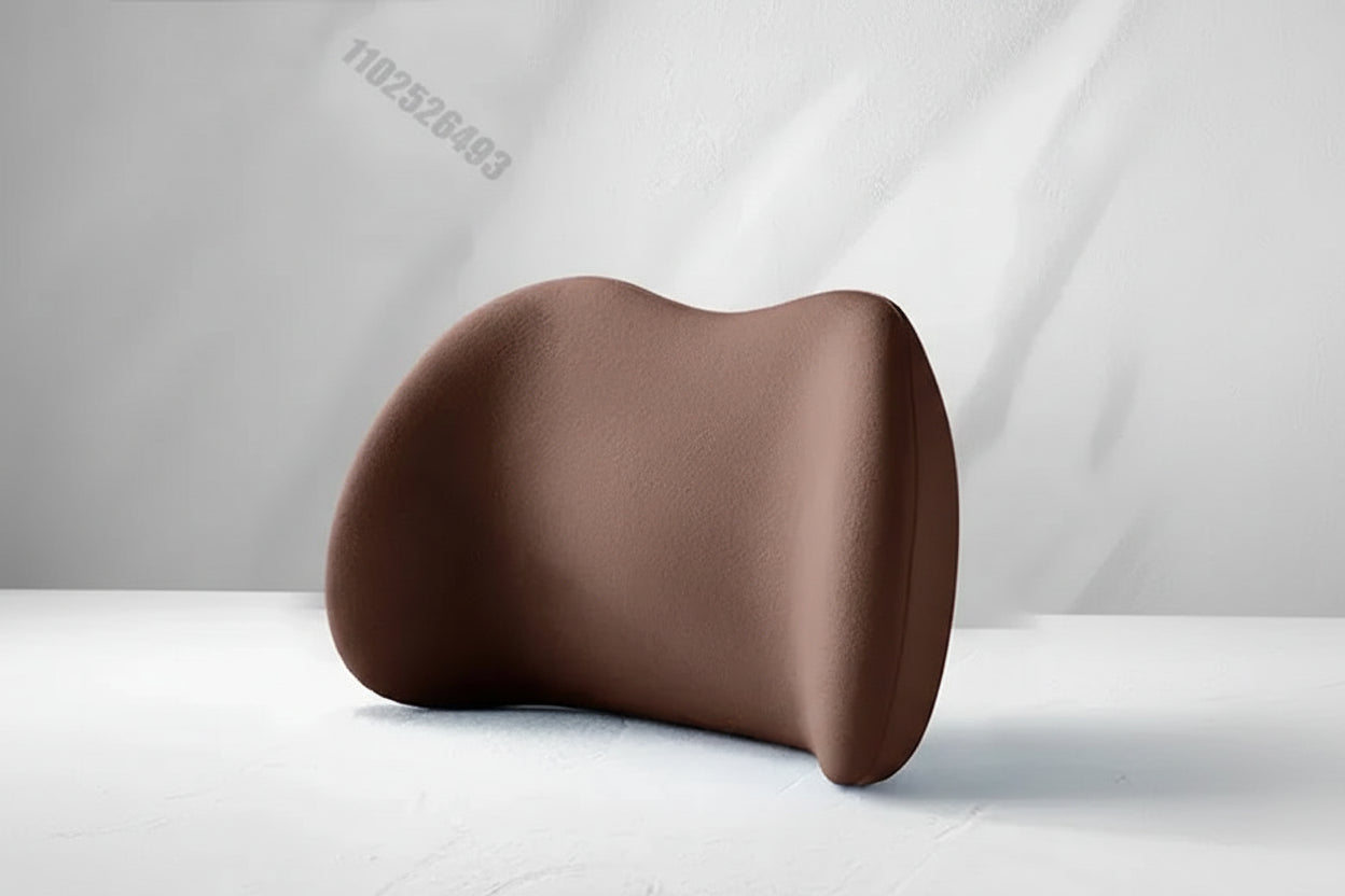Ergonomisk minnesskumsländryggskudde för bilar, stolar och sängar med avtagbart överdrag