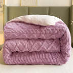 Cozy NylaWeave Weighted Blanket With Lamb Cashmere For Winter Comfort
