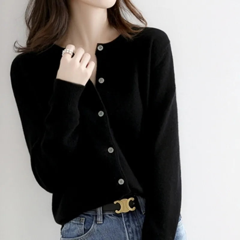 Soft Knit Lyria Cashmere Cardigan For Spring And Autumn Layering