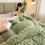 Cozy NylaWeave Weighted Blanket With Lamb Cashmere For Winter Comfort