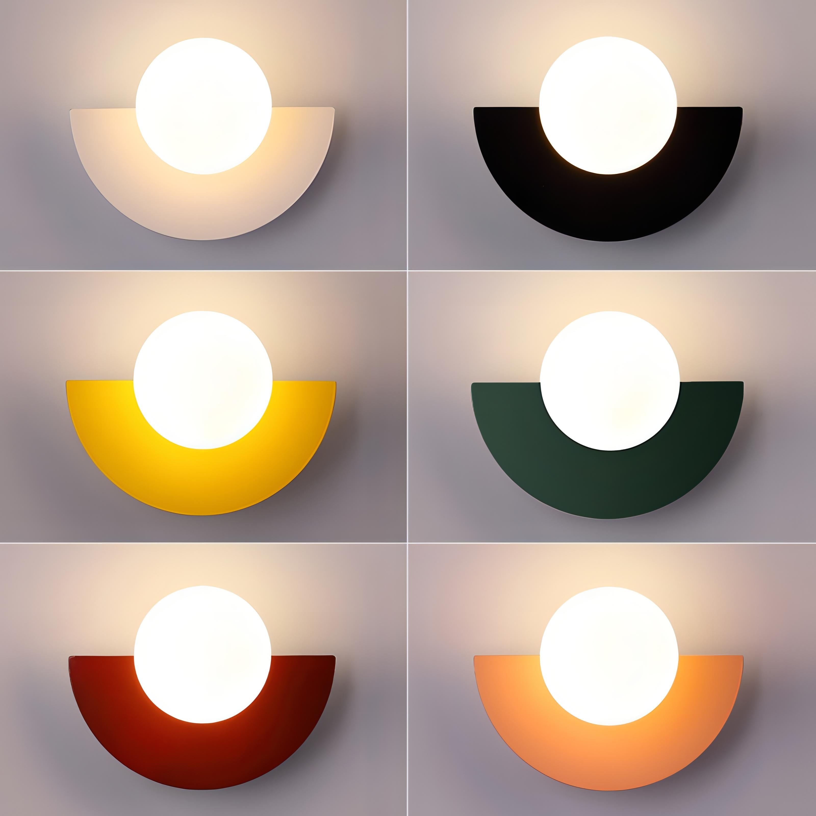 Aurelia Nordic Semicircle Wall Light For Living Areas With Soft Glow