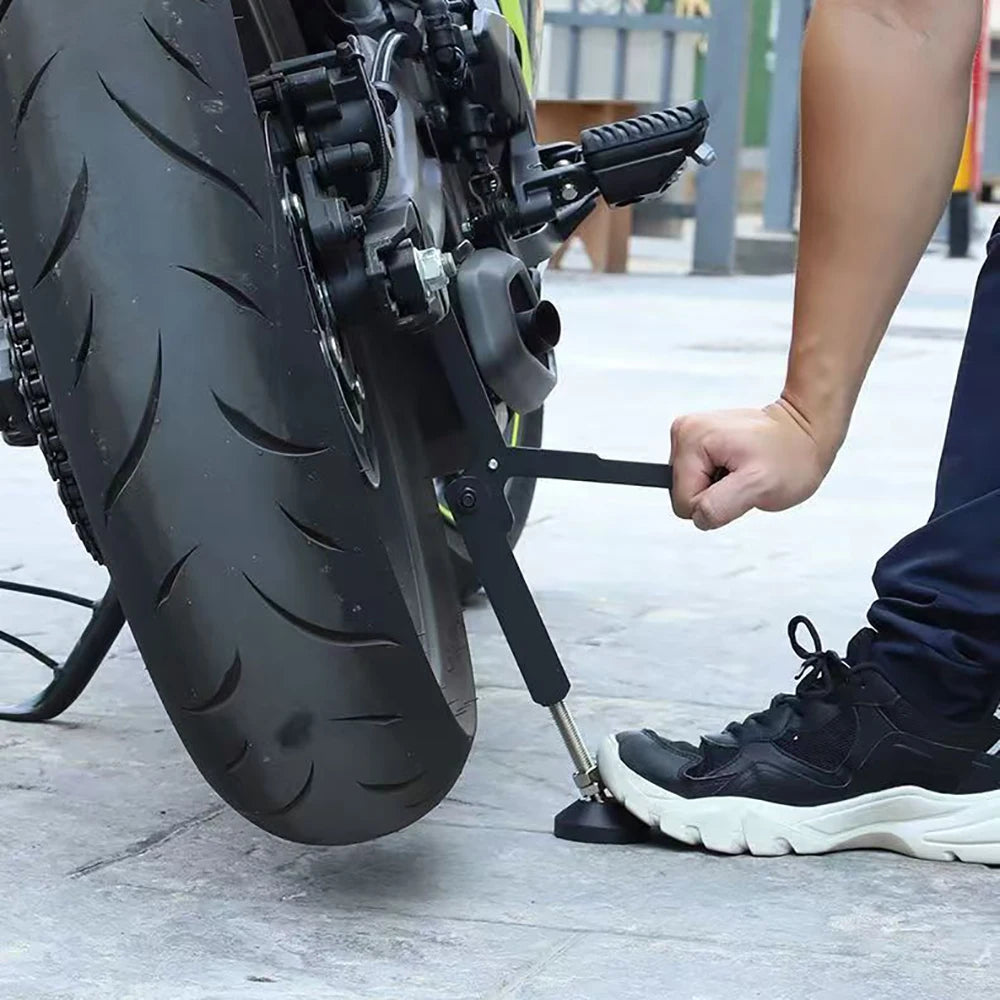 調節可能な高さと自己ロック機能付きユニバーサルバイクホイールスタンド