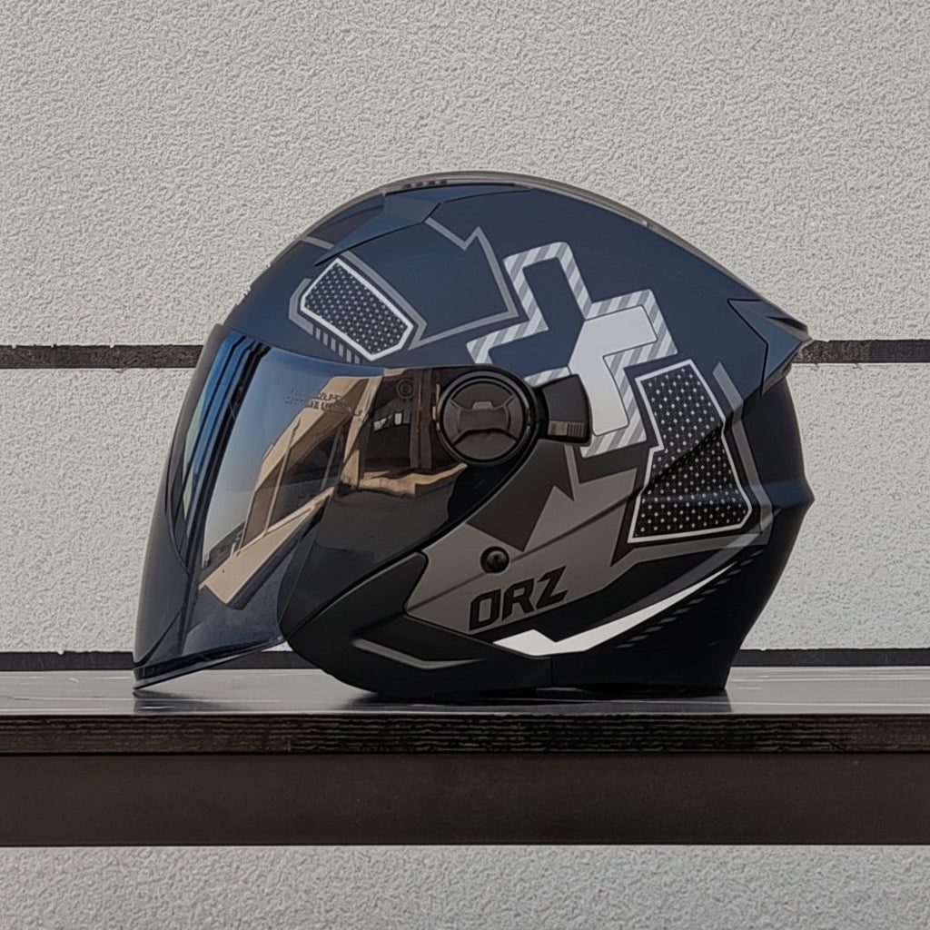 Versatile Half-Helmet with Dual-Lens System