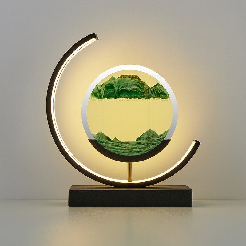 TerraGlow Sand Lamp Creates Tranquil Ambient Light Sculpture