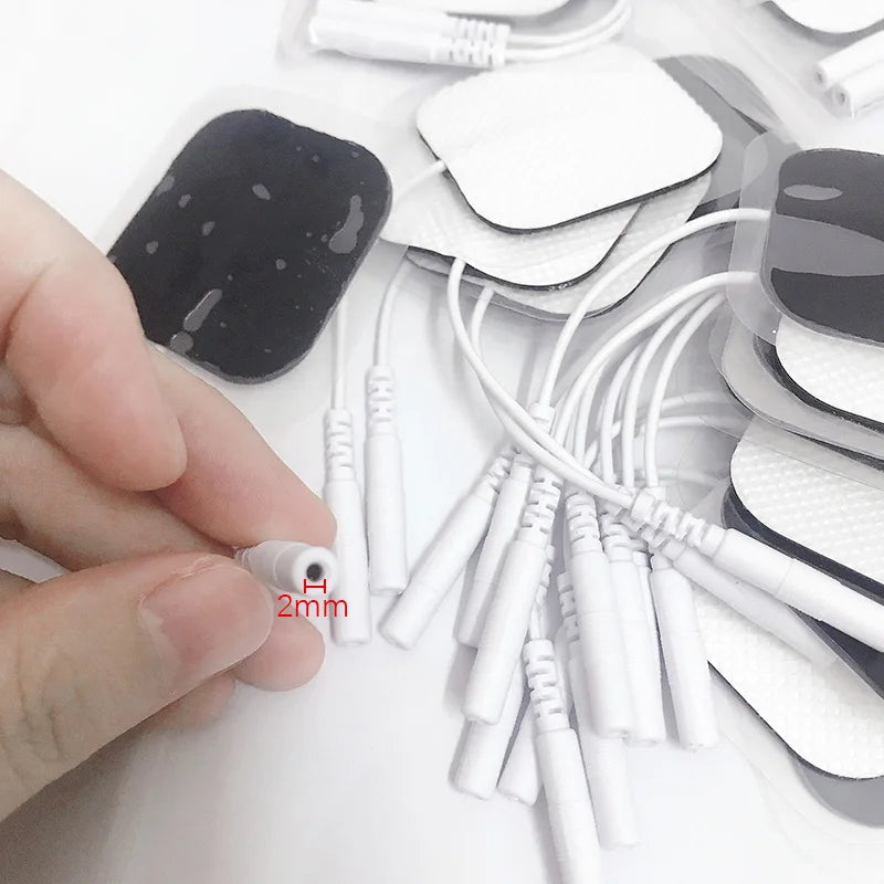 TENS ve EMS Terapi Cihazları için 2.0mm Fişli Jel Pedler