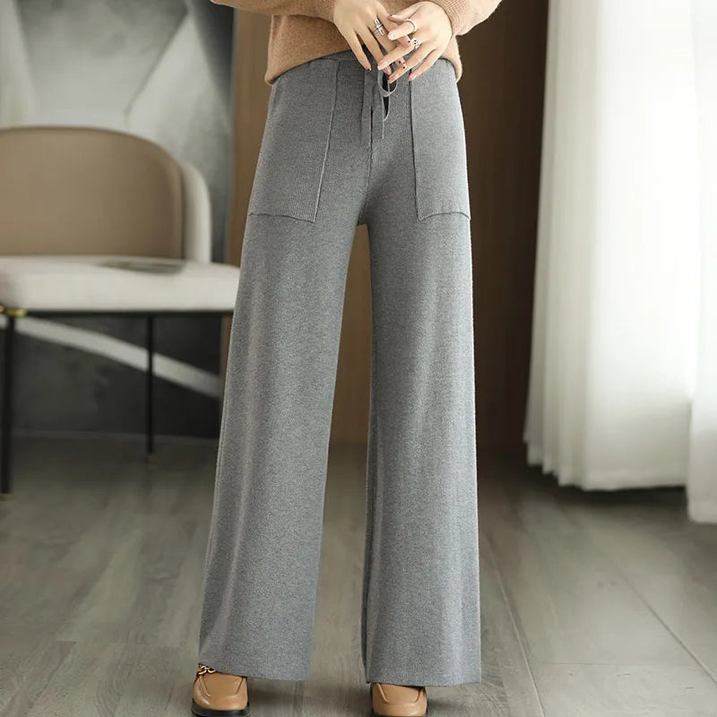 Aveline Wool Sweatpants For Everyday Comfort With Breathable Design
