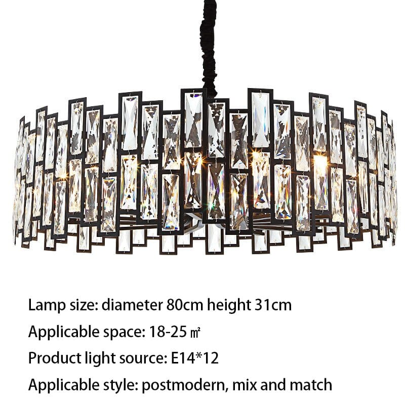 Candeeiro de Cristal Kylar com Elementos LED Coleção Arden