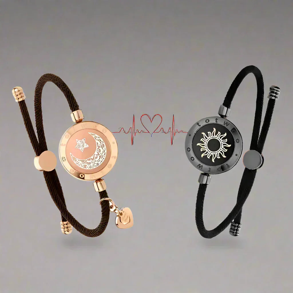 AuroraBond Across Miles Duo Bracelets With Light And Vibrations