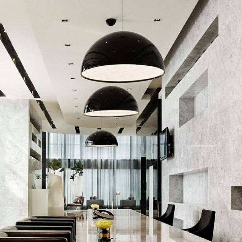 Solara Ember Dimmable LED Pendant Light In Mid Century Style For Dining Rooms