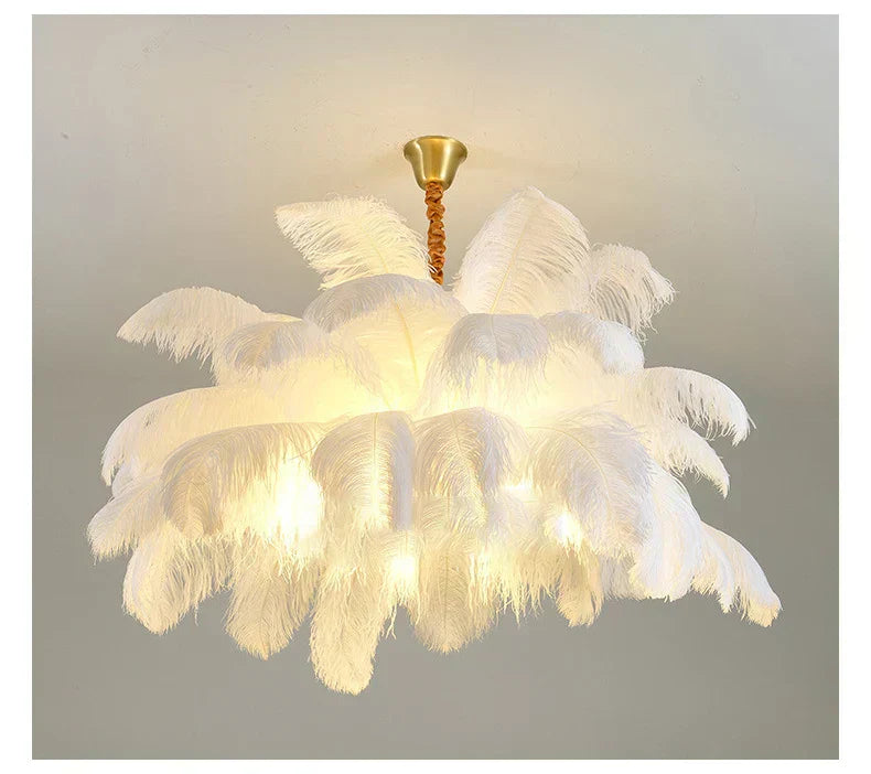 AstraFeather hanglamp, handgemaakt voor moderne verlichting