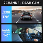 NovaSight DuoCam Série 1080P Dvojitá Kamera do Vozidla pro Přední a Vnitřní Pohled