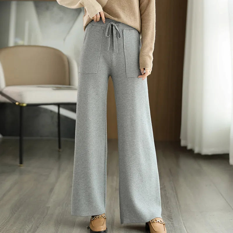 Aveline Wool Sweatpants For Everyday Comfort With Breathable Design
