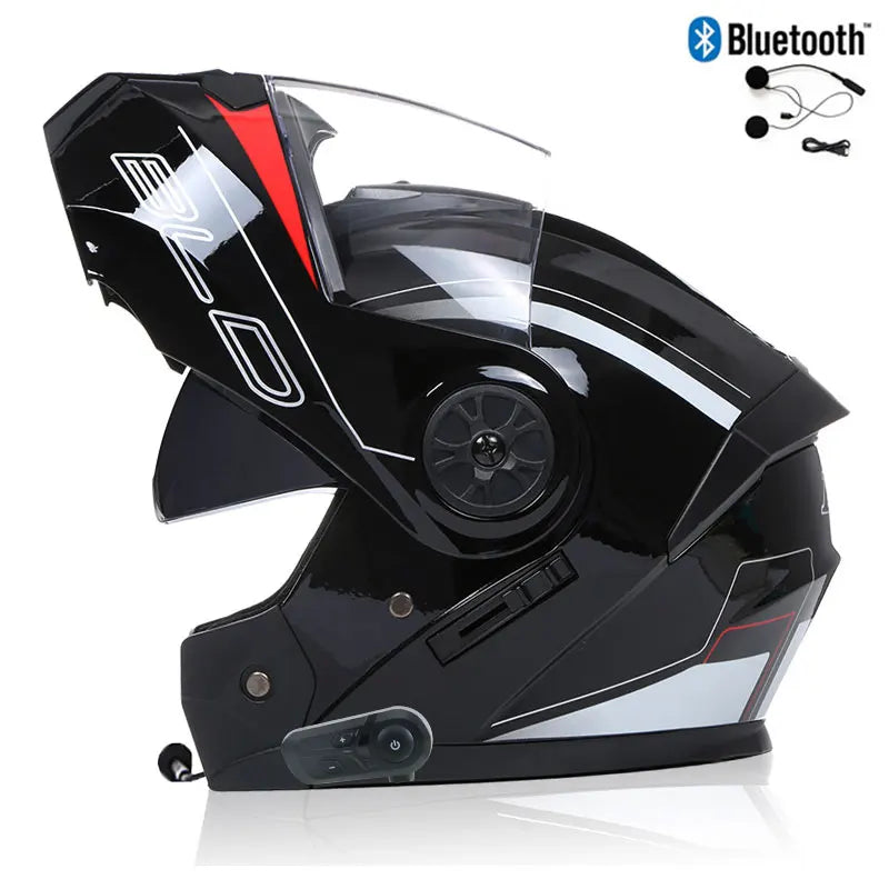 Modular Motorcycle Helmet with Bluetooth Integration
