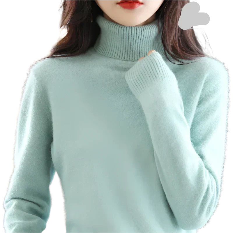 AuroraWeave Cashmere Turtleneck For Women In Autumn