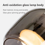 Nordisk glas LED pendel til moderne lysekroner