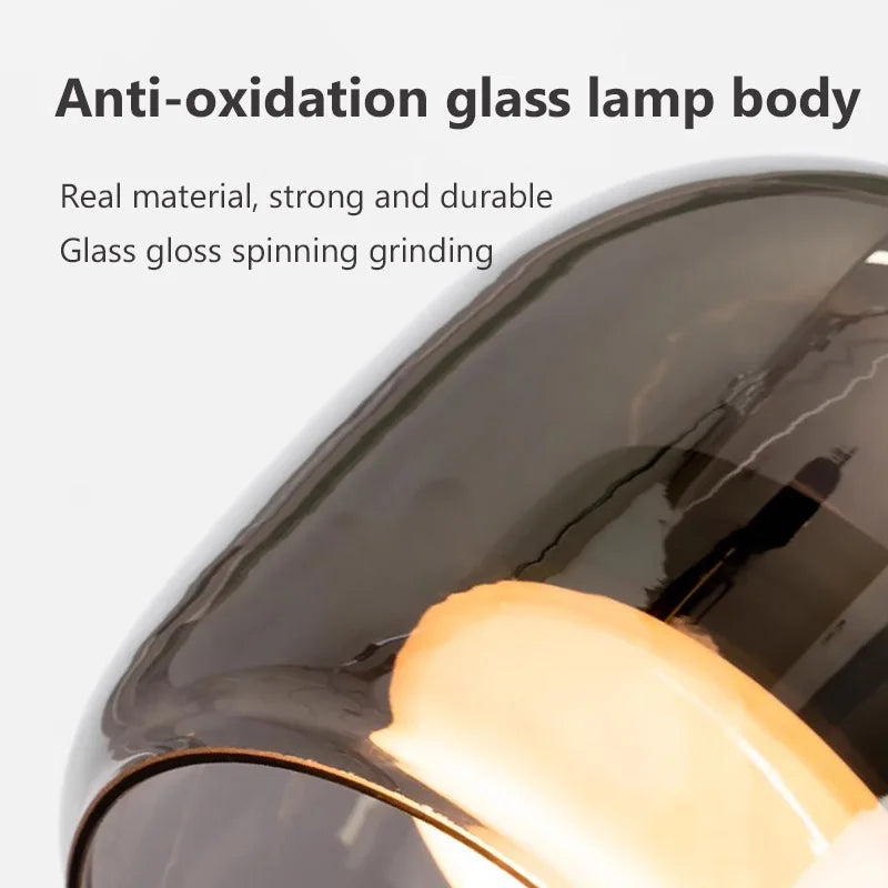 Nordisk glas LED pendel til moderne lysekroner