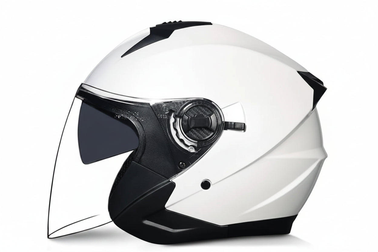 Versatile Half-Helmet with Dual-Lens System