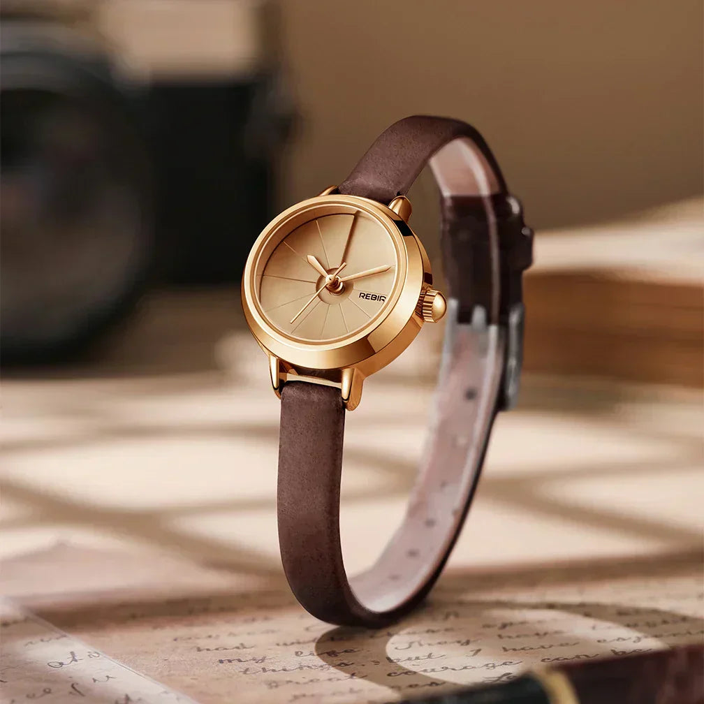 Timeless Mini Leather Watch For Women With Vintage Charm