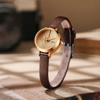 Timeless Mini Leather Watch For Women With Vintage Charm