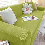 Elastic Sofa Slipcover Anti Slip Backing Washable Fits 1 To 3 Seat Couches