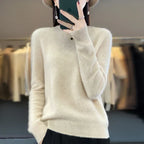 Merino Wool Women's Sweater By Astra, One Hundred Percent Wool