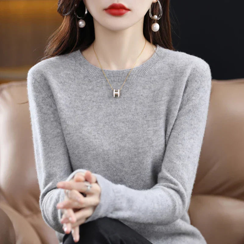 Luminara Cozy Women's Merino Wool Sweater For Autumn And Winter