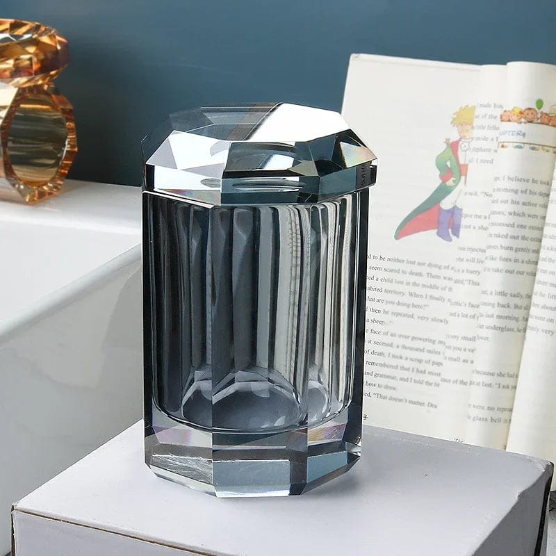 LumaGlass Elite Crystal Bath Accessory Collection For Elegant Bathrooms