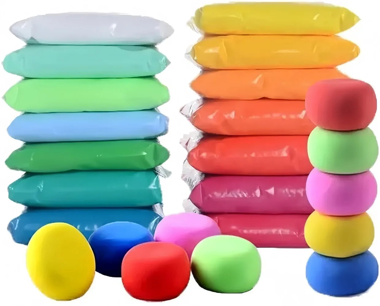 Set di Argilla ad Asciugatura all'Aria per Bambini con 36 Colori, Leggera e Non Tossica, con Attrezzi