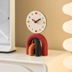 LumenArc Nordic Arch Table Clock In Two Finishes Sleek Style