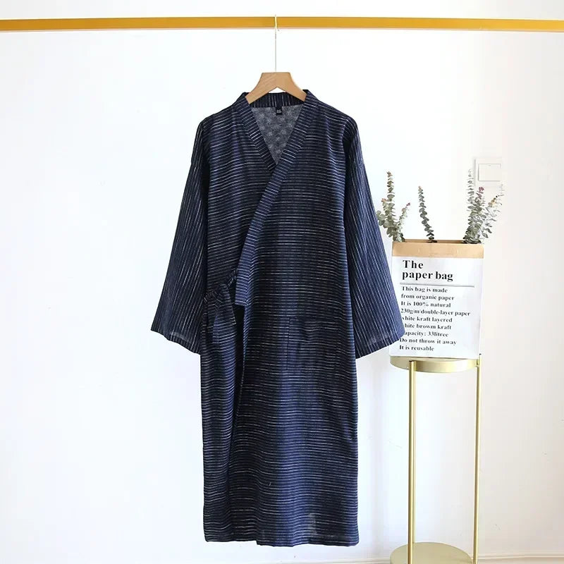 Nadirloft Baumwoll-Kimono-Nachthemd für Herren, Ausgabe 2024