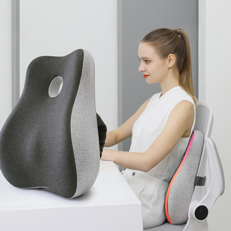 NovaLum Memory Foam Rygpude til Bil- og Skrivebordsbrug