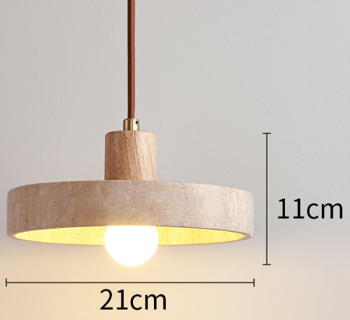 Nolare Travertine Pendant Light For Kitchen Ceiling