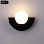 Aurelia Nordic Semicircle Wall Light For Living Areas With Soft Glow