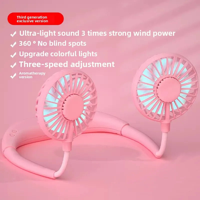 Adjustable Hands-Free Neck Cooling Fan