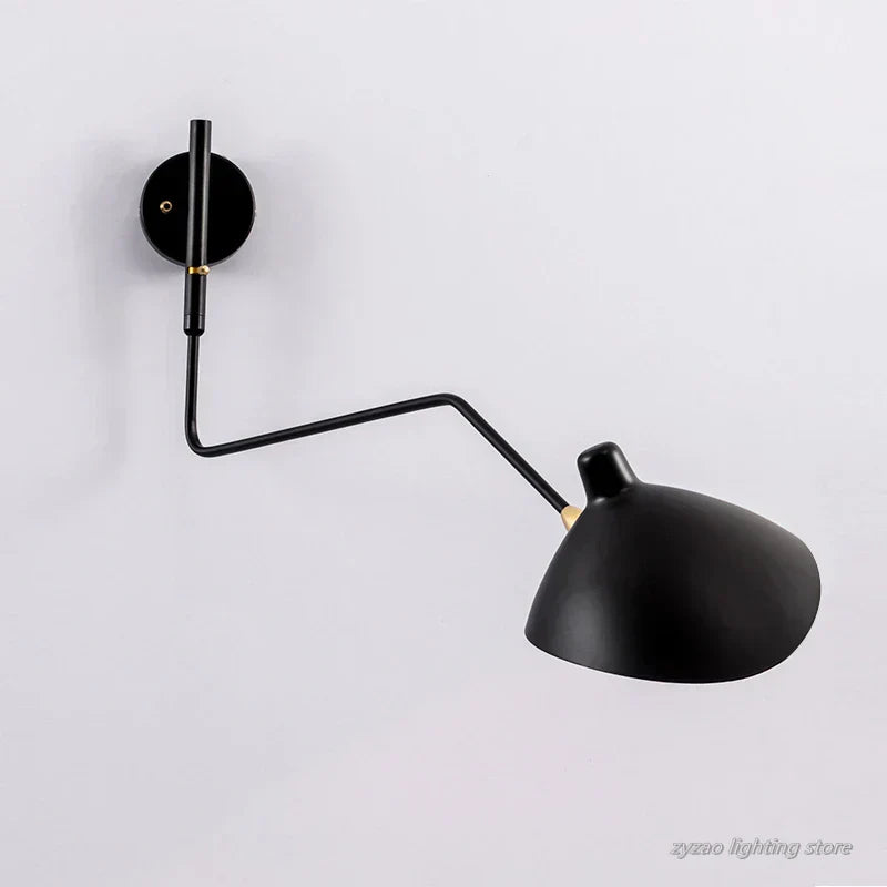 Aplique de pared moderno LumiArc Duo de dos brazos para acento