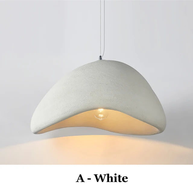 Nordic WabiSabi Adjustable Pendant Light With LED For Dining Room