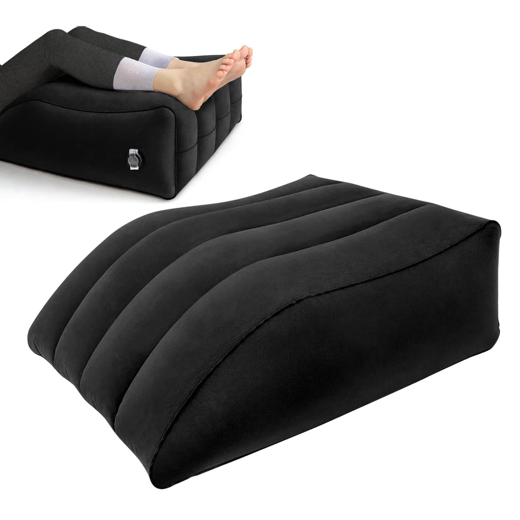 Almohada cuña inflable para elevación de piernas a 45 grados para mayor comodidad